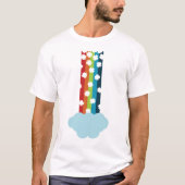 Helder regenboog klavertje met vier bladeren minim t-shirt (Voorkant)