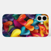 HELDER REGENBOOG KLEURIGE VALENTIJN HARTEN Case-Mate iPhone CASE (Achterkant (horizontaal))