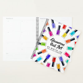 Helder Regenboog Nagellak Kunst Tech Salon Aangepa Planner