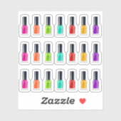 Helder Regenboog Nagellak Kunst Tech Salon Planner Sticker (Vel)