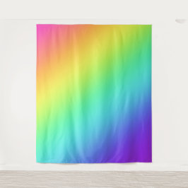 Helder regenboog verloop wandkleed