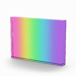 helder regenboogacrylblok fotoblokken