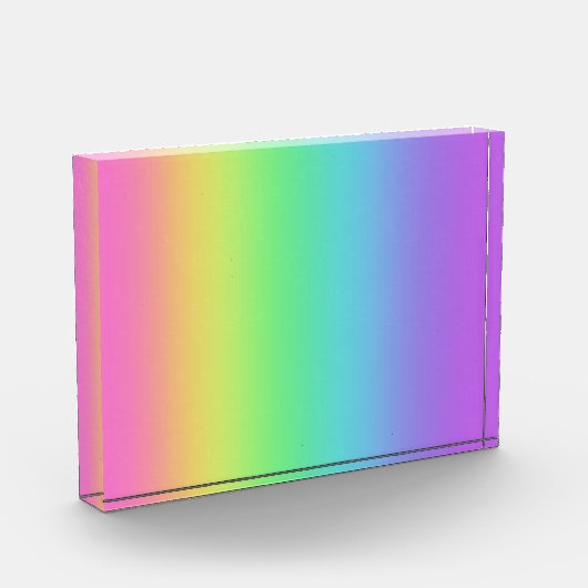 helder regenboogacrylblok fotoblokken (Links)