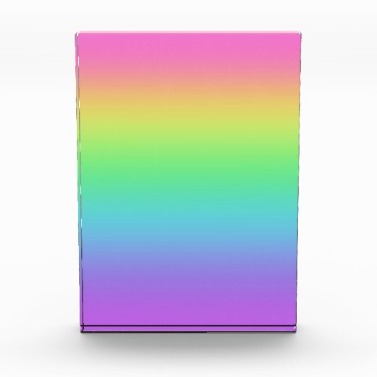 helder regenboogacrylblok fotoblokken (Voorkant)