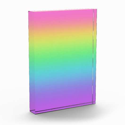 helder regenboogacrylblok fotoblokken (Links)