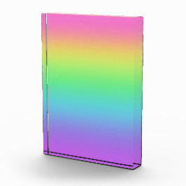 helder regenboogacrylblok fotoblokken