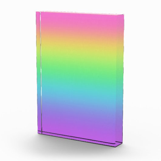 helder regenboogacrylblok fotoblokken (Rechts)