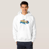Helder Retro Jetski Hoodie (Voorkant volledig)