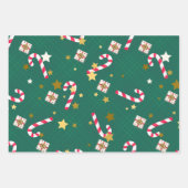 Helder Retro Kerst Inpakpapier Vellen (Voorkant 3)