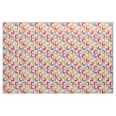 Helder Retro Squares geometrisch patroon Stof (Fat Quarter)