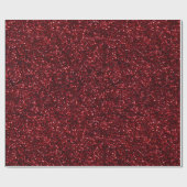 Helder Robijnrood Glitterpatroon Cadeaupapier (Vlak)