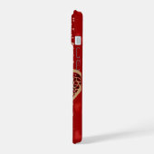 Helder Rode Harten iPhone 15 Case (Linkerkant)