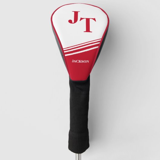 Helder Rode Maatwerk Golfheadcover (Voorkant)
