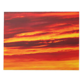 Helder Rode Zonsondergang Notitieblok