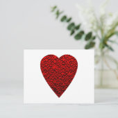 Helder rood Afbeelding. Briefkaart (Staand voorkant)