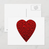 Helder rood Afbeelding. Briefkaart (Voorkant / Achterkant)