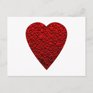 Helder rood Afbeelding. Briefkaart