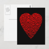 Helder rood Afbeelding. Briefkaart (Voorkant / Achterkant)