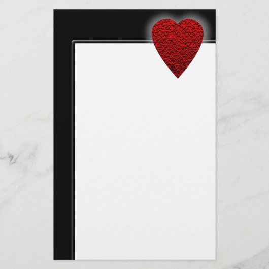 Helder rood Afbeelding. Briefpapier (Voorkant)