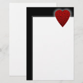 Helder rood Afbeelding. Briefpapier (Voorkant / Achterkant)