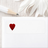 Helder rood Afbeelding. Etiket (Insitu)