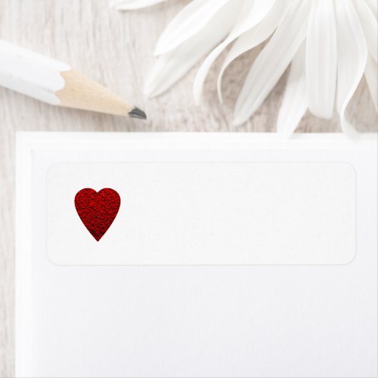 Helder rood Afbeelding. Etiket (Insitu)