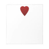 Helder rood Afbeelding. Notitieblok (Voorkant)