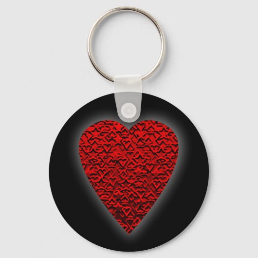Helder rood Afbeelding. Sleutelhanger (Voorkant)