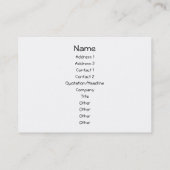 Helder rood Afbeelding. Visitekaartje (Achterkant)