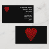 Helder rood Afbeelding. Visitekaartje (Voorkant / Achterkant)