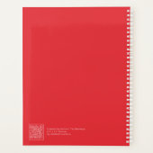 Helder rood blokcitaat | Volledig aanpasbaar Planner (Achterkant)