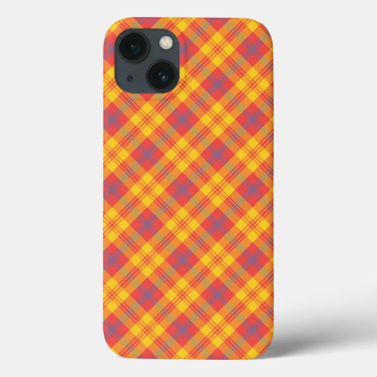 Helder rood geel blauw geruite Hoesje-Mate iPad Ca Case-Mate iPhone Case (Achterkant)
