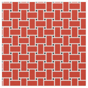 Helder rood geweven mand patroon ontwerp stof
