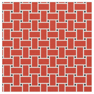 Helder rood geweven mand patroon ontwerp stof