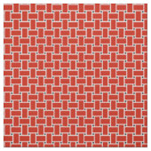 Helder rood geweven mand patroon ontwerp stof (Swatch)