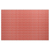 Helder rood geweven mand patroon ontwerp stof (Fat Quarter)