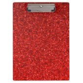 Helder rood glitter klembord (Voorkant)