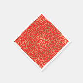 Helder Rood & Goud Stippen Confetti Elegant Glam Servet (Hoek)