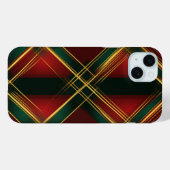 HELDER ROOD GROEN GOUD KERSTPLAID PATROON Case-Mate iPhone CASE (Achterkant (horizontaal))