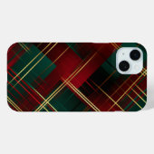 HELDER ROOD GROEN GOUD KERSTPLAID PATROON Case-Mate iPhone CASE (Achterkant (horizontaal))