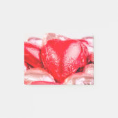 Helder rood hart Post Note Notes (Voorkant)