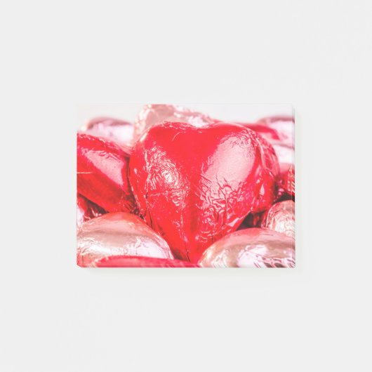 Helder rood hart Post Note Notes (Voorkant)