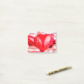 Helder rood hart Post Note Notes (Op bureau)