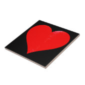 HELDER ROOD HART TEGELTJE (Zijkant)