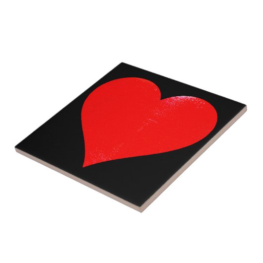 HELDER ROOD HART TEGELTJE (Zijkant)