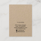 Helder Rood Ik hou van Hart Handgemaakte Hair Clip Visitekaartje (Achterkant)