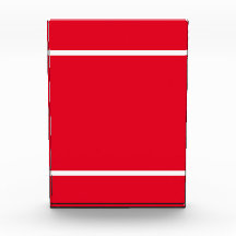 Helder Rood Kleurenblok Witte Bodemstrepen