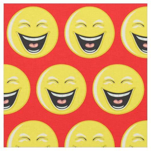 Helder rood met lachen stof (Close Up)