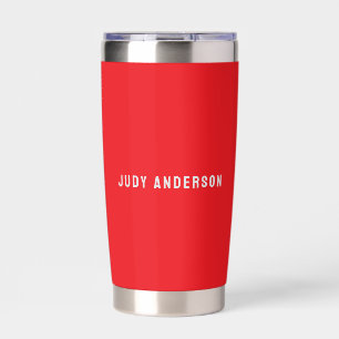 Helder Rood Professioneel Eenvoudig Modern Elegant Geïsoleerde Drinkbeker