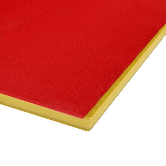 Helder rood snijvlak snijplank (Hoek)